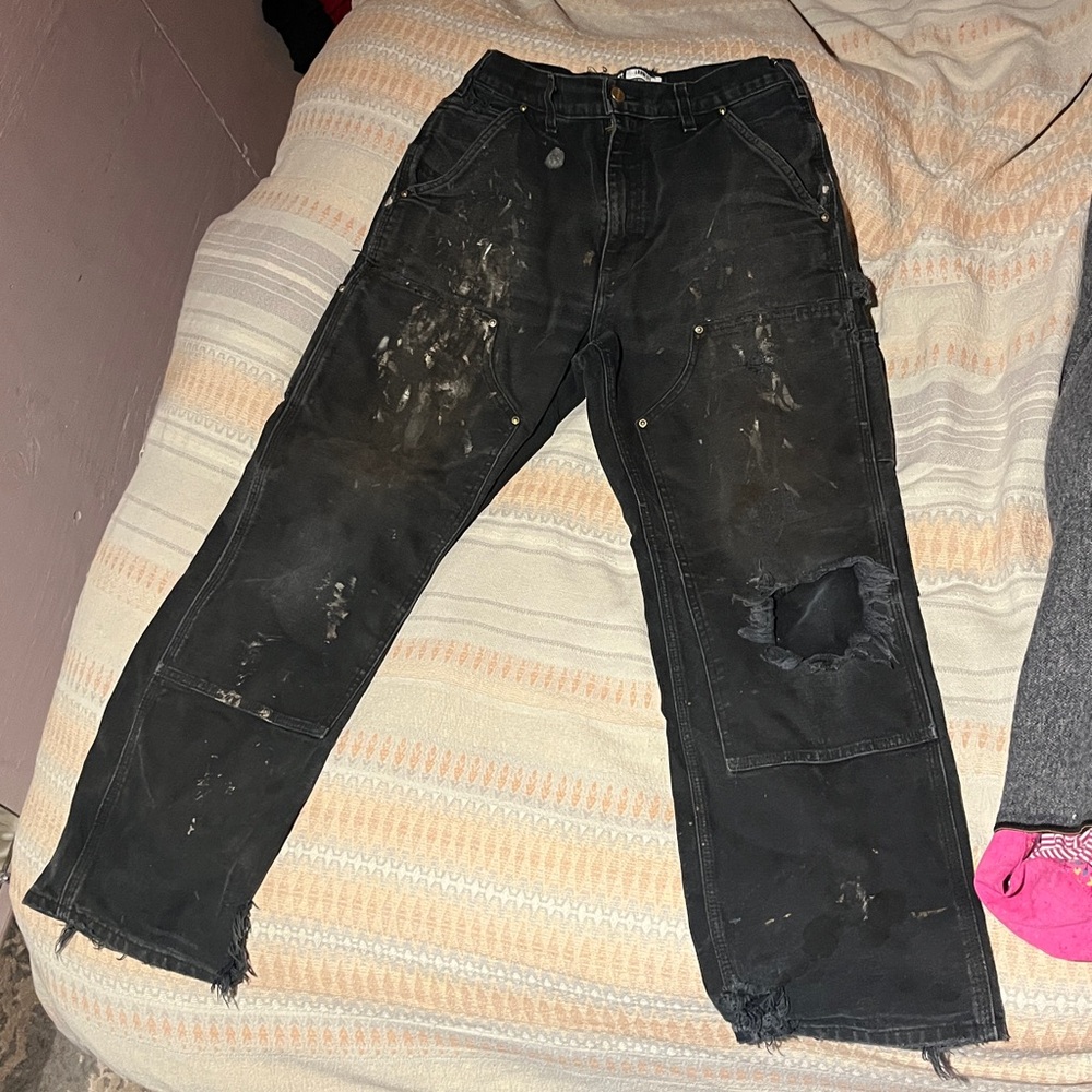 Used by a journeyman framer Carhartt double knee work pants